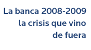 La banca 2008-2009: la crisis que vino de fuera